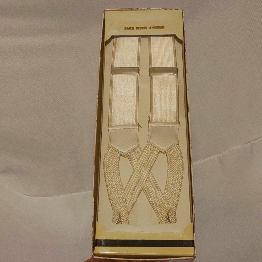 Vintage new inbox never removed from box suspenders